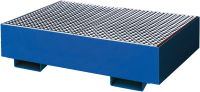Auffangwanne mit
geraden Wänden
mit Gitterrost, 220 ltr.
1230x830x300mm, RAL 5010