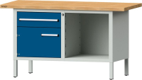 Format Kastenwerkbank
B1500xT700xH840mm
RAL 7035/5010 BMP: 40 mm