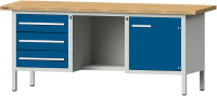 Format Kastenwerkbank
B2000xT700xH840mm
RAL 7035/5010 BMP: 40 mm