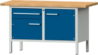 Format Kastenwerkbank
B1500xT700xH840mm
RAL 7035/5010 BMP: 40 mm