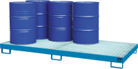 Auffangwanne mit
geraden Wänden
mit Gitterrost, 240 ltr.