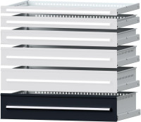 Format Schublade
B600xT600xFH210mm
RAL 7016