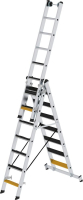 Alu-Mehrzweckleiter
3x7 Stufen R13
Leiterlänge 2,20m eingef.