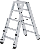Alu-Stehleiter
2x5 Stufen
Gesamthohe 1,14 m