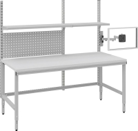 Systemtisch Multi4easy
B1685xT800xH720-1020 mm
Tischplatte Melamin