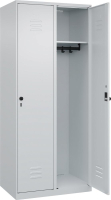 Garderobenschrank CLASSIC
B800xT500xH1850 mm
RAL 7035/7035, 2 Abteile