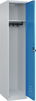 Garderobenschrank CLASSIC
B400xT500xH1850 mm
RAL 7035/5012, 1 Abteil