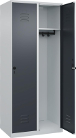 Garderobenschrank CLASSIC
B800xT500xH1850 mm
RAL 7035/7016, 2 Abteile