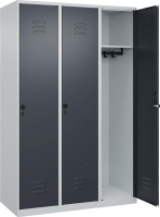 Garderobenschrank CLASSIC
B1200xT500xH1850 mm
RAL 7035/7016, 3 Abteile