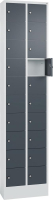 Kleingefachschrank
B460xT200xH1950 mm
RAL 7035/7016,mit Sockel