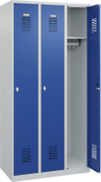 Garderobenschrank BASIC
B900xT500xH1850 mm
RAL 7035/5010, 3 Abteile