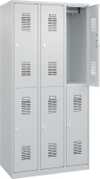 Garderobenschrank BASIC
B900xT500xH1850 mm
RAL 7035/7035, 3x2Abteile