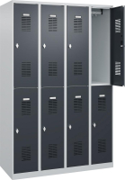 Garderobenschrank BASIC
B1200xT500xH1850 mm
RAL 7035/7016, 4x2Abteile