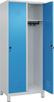 Garderobenschrank CLASSIC
B800xT500xH1950 mm
RAL 7035/5012, 2 Abteile