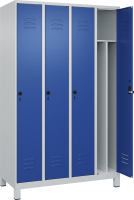 Gard.-Schrank TW CLASSIC
B1200xT500xH1950 mm
RAL 7035/5010, 4 Abteile