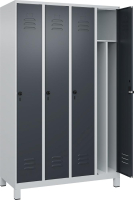 Gard.-Schrank TW CLASSIC
B1200xT500xH1950 mm
RAL 7035/7016, 4 Abteile