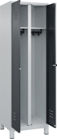 S/W-Gard.-Schrank CLASSIC
B600xT500xH1950 mm
RAL 7035/7016, 2 Abteile