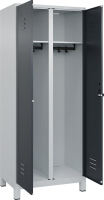 S/W-Gard.-Schrank CLASSIC
B800xT500xH1950 mm
RAL 7035/7016, 2 Abteile