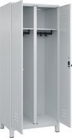S/W-Gard.-Schrank CLASSIC
B800xT500xH1950 mm
RAL 7035/7035, 2 Abteile