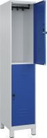 Doppelst. Schrank CLASSIC
B400xT500xH1950 mm
RAL 7035/5010, 1x2Abteile