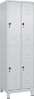 Doppelst. Schrank CLASSIC
B600xT500xH1950 mm
RAL 7035/7035, 2x2Abteile