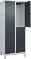 Doppelst. Schrank CLASSIC
B800xT500xH1950 mm
RAL 7035/7016, 2x2Abteile