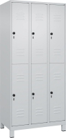 Doppelst. Schrank CLASSIC
B900xT500xH1950 mm
RAL 7035/7035, 3x2Abteile