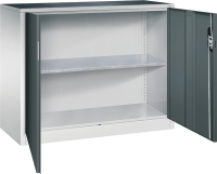 Beistellschrank
B1200xT500xH1000 mm
RAL 7035/7016,1Fachboden
