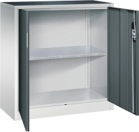 Beistellschrank
B930xT400xH1000 mm
RAL 7035/7016,1Fachboden