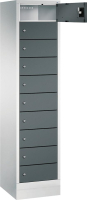 Laptopschrank 1x10Fächer
B420xT500xH1800 mm
RAL 7035/7016