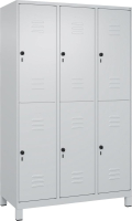 Doppelst. Schrank CLASSIC
B1200xT500xH1950 mm
RAL 7035/7035, 3x2Abteile