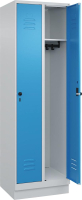 Garderobenschrank CLASSIC
B600xT500xH1950 mm
RAL 7035/5012, 2 Abteile