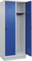 Garderobenschrank CLASSIC
B800xT500xH1950 mm
RAL 7035/5010, 2 Abteile