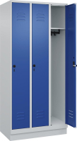 Garderobenschrank CLASSIC
B900xT500xH1950 mm
RAL 7035/5010, 3 Abteile