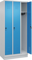 Garderobenschrank CLASSIC
B900xT500xH1950 mm
RAL 7035/5012, 3 Abteile
