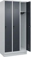 Garderobenschrank CLASSIC
B900xT500xH1950 mm
RAL 7035/7016, 3 Abteile