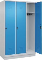 Garderobenschrank CLASSIC
B1200xT500xH1950 mm
RAL 7035/5012, 3 Abteile