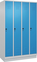 Gard.-Schrank TW CLASSIC
B1200xT500xH1950 mm
RAL 7035/5012, 4 Abteile