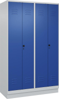 S/W-Gard.-Schrank CLASSIC
B1200xT500xH1950 mm
RAL 7035/5010, 4 Abteile