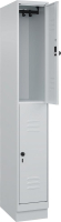 Doppelst. Schrank CLASSIC
B300xT500xH1950 mm
RAL 7035/7035, 1x2Abteile