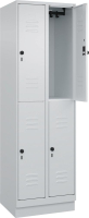 Doppelst. Schrank CLASSIC
B600xT500xH1950 mm
RAL 7035/7035, 2x2Abteile