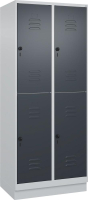 Doppelst. Schrank CLASSIC
B800xT500xH1950 mm
RAL 7035/7016, 2x2Abteile