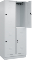 Doppelst. Schrank CLASSIC
B800xT500xH1950 mm
RAL 7035/7035, 2x2Abteile