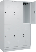 Doppelst. Schrank CLASSIC
B1200xT500xH1950 mm
RAL 7035/7035, 3x2Abteile