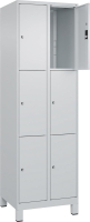 Fächerschrank CLASSIC
B600xT500xH1950 mm
RAL 7035/7035, 2x3 Fächer