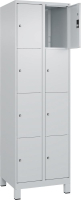 Fächerschrank CLASSIC
B600xT500xH1950 mm
RAL 7035/7035, 2x4 Fächer