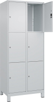 Fächerschrank CLASSIC
B800xT500xH1950 mm
RAL 7035/7035, 2x3 Fächer