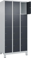 Fächerschrank CLASSIC
B900xT500xH1950 mm
RAL 7035/7016, 3x4 Fächer