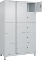 Fächerschrank CLASSIC
B1200xT500xH1950 mm
RAL 7035/7035, 3x5 Fächer