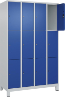 Fächerschrank CLASSIC
B1200xT500xH1950 mm
RAL 7035/5010, 4x3 Fächer